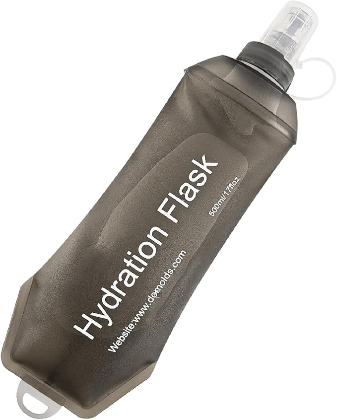 AXEN Soft Flask TPU Foldable Running Hydration Flask, Soft Collapsible Water Bottle for Hydration Pack Cycling Marathon Running Hiking by AXEN