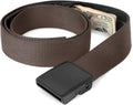Travel Security Money Belt with Hidden Money Pocket - Cashsafe Anti-Theft Wallet Unisex Nickel free Nylon Belt by JASGOOD by JASGOOD