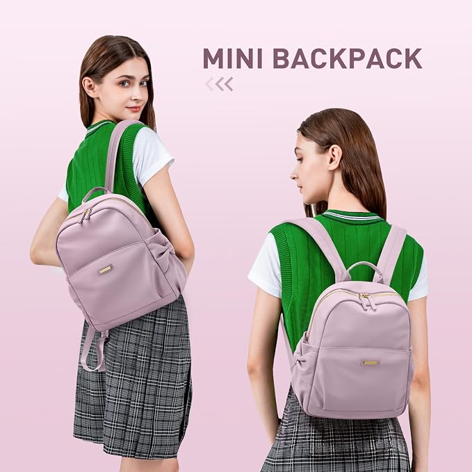 Mini Backpack for Women Small Backpack Purse Cute Stylish Lightweight Daypack for College Work Travel Party,12.9Inch, Pinkish Purple - Image 2