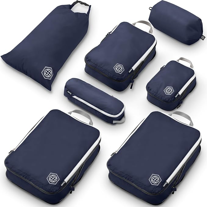 TRIPPED Travel Gear Large Compression Packing Cubes 7-Piece Set for Travel - Image 9