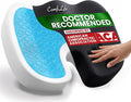 ComfiLife Doctor Recommended Seat Cushion - Premium Gel & Memory Foam Office Chair, Car Seat, Lifting Cushion - Chair Cushions for Back & Sciatica Relief - Seat Cushions for Office & Desk (Black) by ComfiLife
