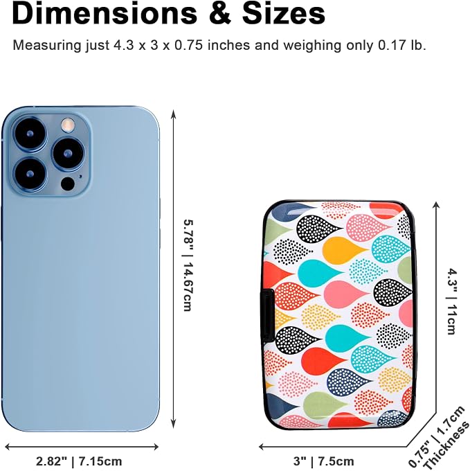 Credit Card Holder Small RFID Blocking Wallet Business Metal Slim Mini Aluminum Hard Case for Women Men - Image 3