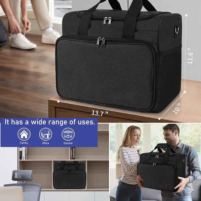 Cable Organizer Bag,Cable Management Box Cord Organizer Case | Electronics Cord Storage Bag with Adjustable Divider Large Cable Storage Bag Carrying Case for Cable, Cord,Power Strip - Image 8