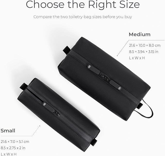 Comfyable Small Toiletry Bag for Men, Slim Mini Toothbrush Bag, Dopp Kit Bag - Image 8