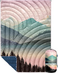 Camping Blanket,Puffy Printed Camping Blanket Lightweight Packable Outdoor Blanket for Camping,Traveling, Stadium, Hiking, Picnics by hotkoko