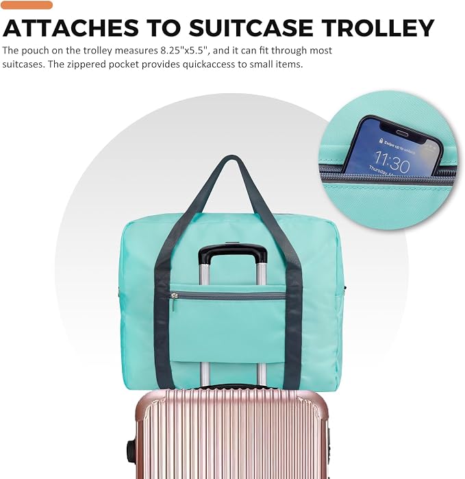 For Frontier Airlines Personal Item Bag 18x14x8 Travel Duffel Bag Carry on | With Shoulder Strap, Airline-Approved, Fits Underseat & Overhead Bin, Save On Check-in Fees, Water-resistant, Tear-resistant - Image 5