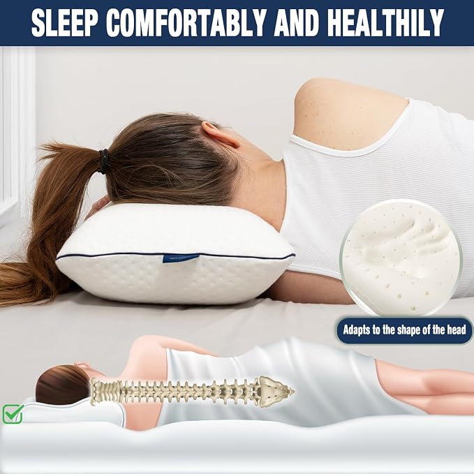 alkamto Travel & Camping Comfortable Memory Foam Pillow – Easy to Carry Portable Bag – Temperature Regulating Pillow Case - Image 5