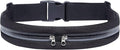 Running Belt Fanny Pack for Men Women, Runner Marathon Jogging Waist Pack Sport Workout Exercise Fitness Phone Holder Belt for Men Women Jogger Slim Waistband Black by Herolland