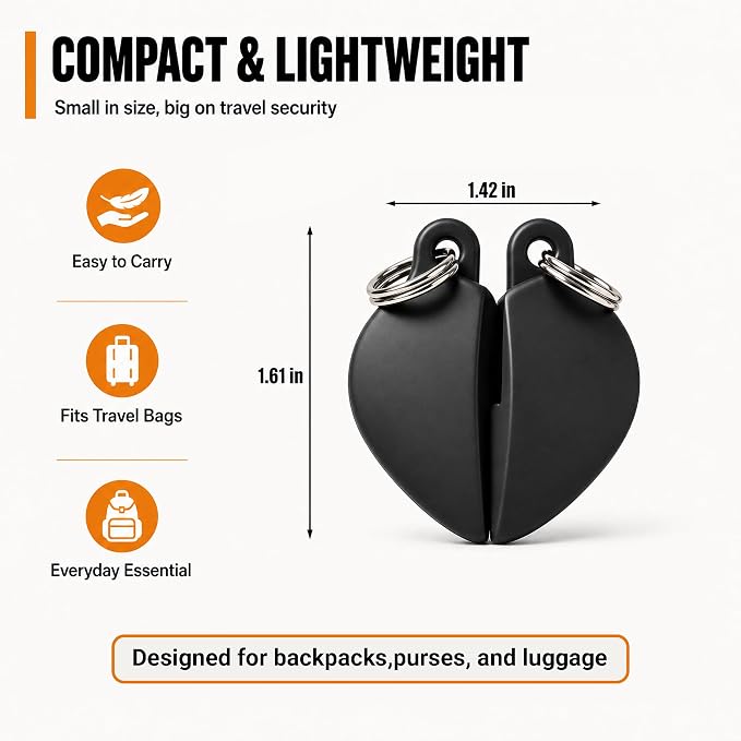 CyberNexus Zipper Clips, Anti-Pickpocket, Black, 2-Pack | Anti-Theft Purse and Backpack Locks, Travel Safety Essentials - Image 2