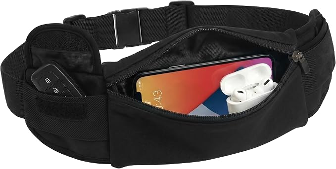 The Belt of Orion Running Belt, No-Bounce Waist Pack, 3 Pockets | Running Belt, No-Bounce Fit, 3 Zippered Pockets, Adjustable, For Running, Workouts & Hiking 9x3.5in - Image 9
