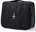 Travel Toiletry Bag for Women, Hanging Toiletry Bag with Multi-Pockets, Toiletry Bag for Traveling Easy Clean, Travel Organizer Black by Yeegras