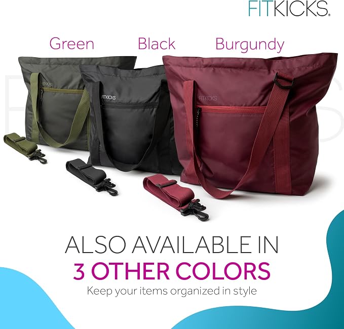 FITKICKS Hideaway Packable Duffle, Large Duffle Bag for Travel, Blue - Image 6