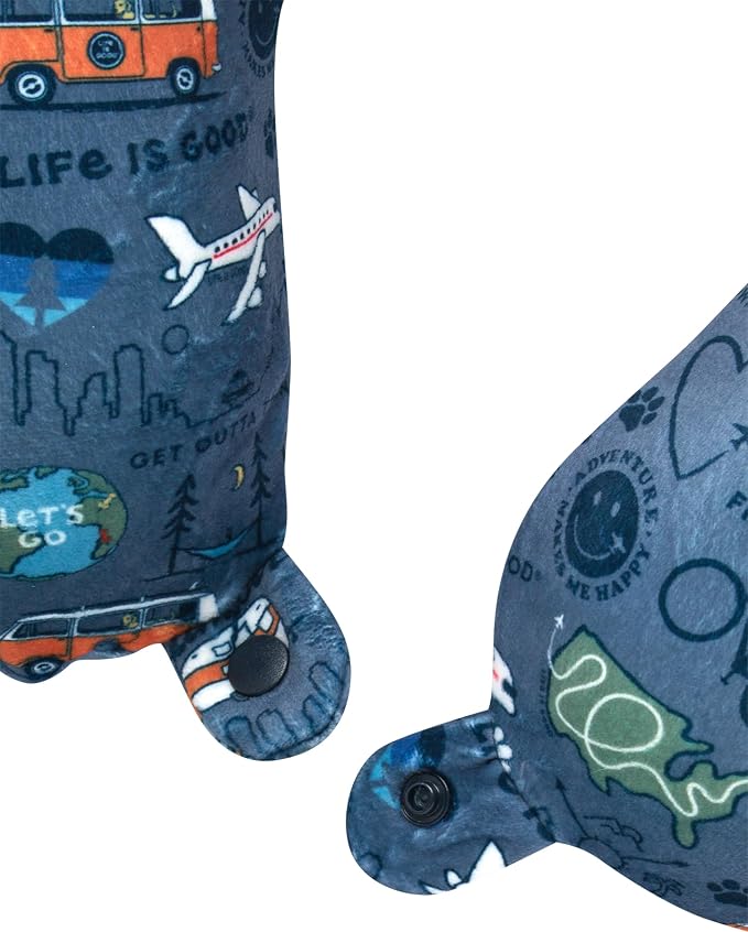Life is Good Neck Pillow with Soft Memory | All-Over Print, U-Shaped, Cozy Cushioning Cradles Your Head and Spine for Long Trips - Image 5