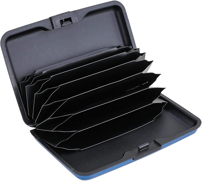 RFID Blocking Credit Card Protector Case Holder Wallet for Men Women | RFID Blocking Credit Card Protector Aluminum ID Case Hard Shell Business Card Holders Metal Wallet for Men or Women - Image 2