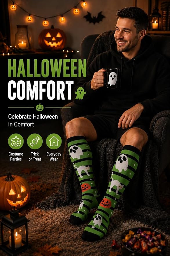 Aoliks Medical Compression Socks for Women & Men, Support Knee High Socks for Running,Nurses,Travel - Image 4