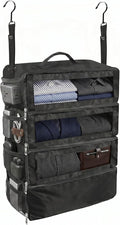 Hanging Packing Cubes for Suitcase, Travel Luggage Organizer. | Easy Packing for Carry-On, Black, KOYOME by Unknown