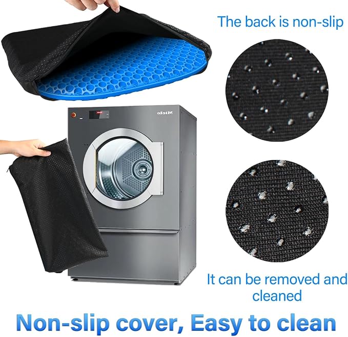 Large Gel Seat Cushion for Long Sitting with Non-Slip Cover,Soft & Breathable,Seat Cushion for Chair,Car,Office,Desk Chair,Wheelchair - Image 3