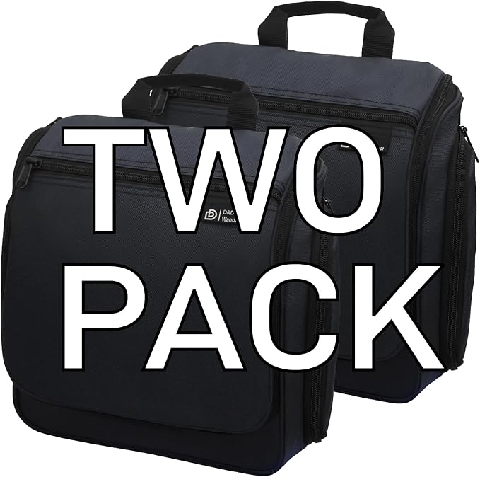 D&D Wanderlust D&D Hanging Travel Toiletry Bag for Men and Women – Cosmetics, Makeup and Toiletries Organizer Kit with 10 Compartments - Image 2