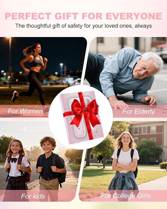 Personal Safety Alarm for Women - Waterproof Rechargeable Security Alarm - 140dB Extra Loud Siren with SOS Strobe Light - Self Defense Keychain for Women Girls Teens Seniors(Pink) - Image 7