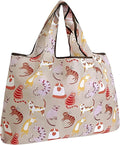 allydrew Large Foldable Tote Nylon Reusable Grocery Bags by allydrew