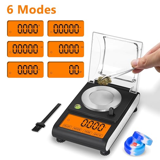 Fuzion Milligram Scale 50g/0.001g, Powder Scale with 9 Accessories | Includes Calibration Weights, Mg Scale for Powder, Supplement, Jewelry, Capsule Filling, Reloading - Image 5