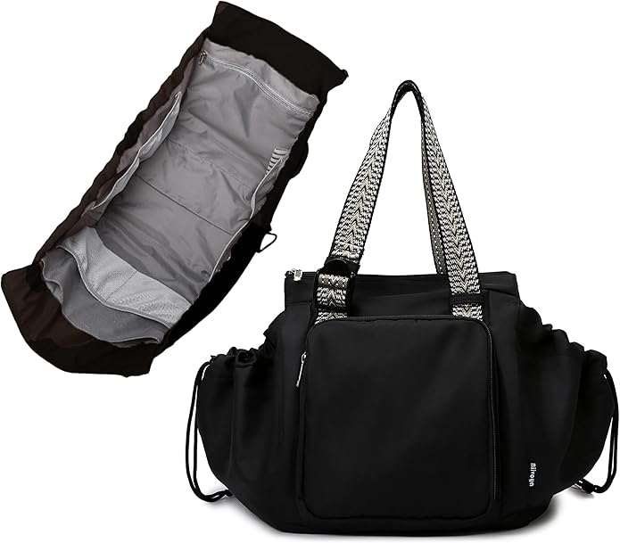 Everyday Bag Tote for Women, Spacious Diaper Bag with 16 Pockets, Durable Travel Bag, Sleek Work Shoulder Bag by BIIVOYA