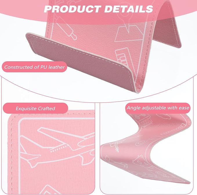 2Pcs Airplane Phone Holder, Flexible Phone Holder Travel Essentials for martphone, Tablet Flight Flap Phones Prop - Image 3