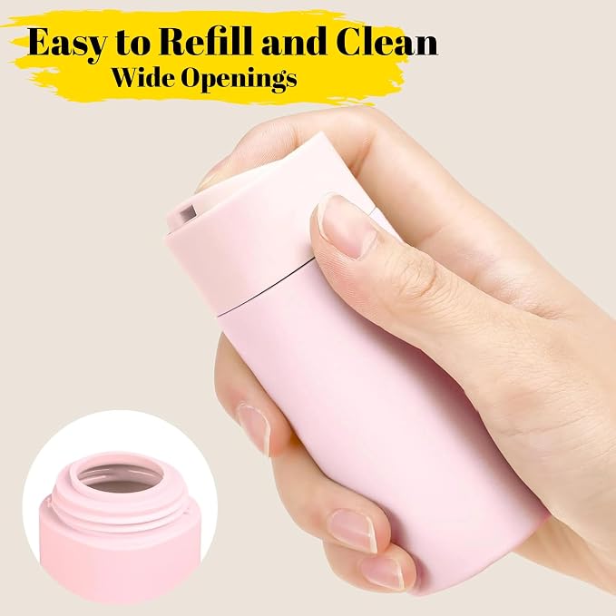 5pcs Travel Cream Dispenser Bottles Set Travel Bottles Toiletry Containers Set, TSA Approved, Travel Essentials - Image 7