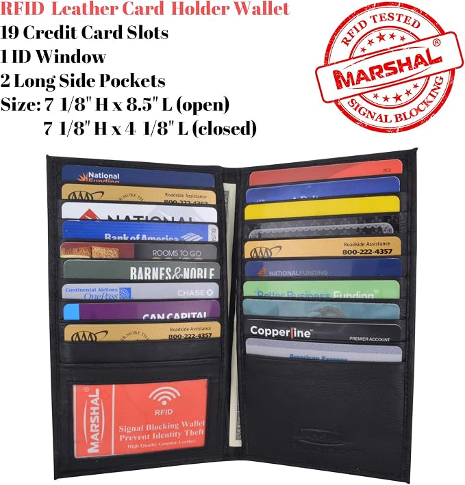 Marshal Bifold Leather RFID Blocking Credit Card Id Holder Wallet(CAMOUFLAGE) - Image 5