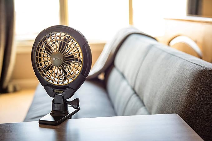 O2COOL Treva 5 in Battery Powered Clip Fan with Clamp 2-Pack | Yes - Image 10