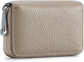 RFID Credit Card Holder Genuine Leather Credit Card Wallet with Zipper | RFID by EASTNIGHTS