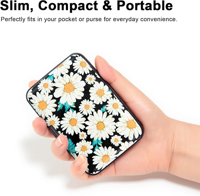 Credit Card Holder Small RFID Blocking Wallet Business Metal Slim Mini Aluminum Hard Case for Women Men - Image 3