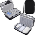 Hard Travel Electronic Organizer Case for MacBook Power Adapter Chargers Cables Power Bank Apple Magic Mouse Apple Pencil USB Flash Disk SD Card Hard Drive Waterproof Shockproof Carrying Bag, Black by Unknown