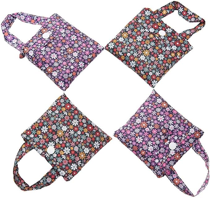 ECO CHIC Foldable Reusable Grocery Bags - Lightweight, Recycled & Reusable Shopping Bag - Waterproof Packable Tote - Image 7