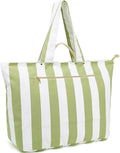 Fammart Beach Bags Waterproof Sandproof for Women, Large Canvas Pool Bag with Leakproof Wet Pocket & Zipper Cruise Essentials by Fammart