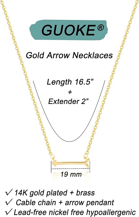 Gold Necklace for Women, Dainty Charm Pendant Necklace Jewelry Gift | 14K Gold Plated, Cute, Delicate, Adults, Non Tarnish, Hypoallergenic, Accessories - Image 6