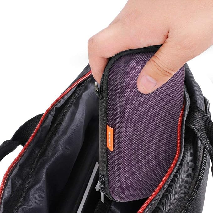 Portable Small Travel Bag, Hard EVA Protective Electronic Case | Mesh Inner Pocket, Fits Power Bank, Charger, Earbuds, Cell Phone, Battery, Zipper Enclosure, Storage - Image 6
