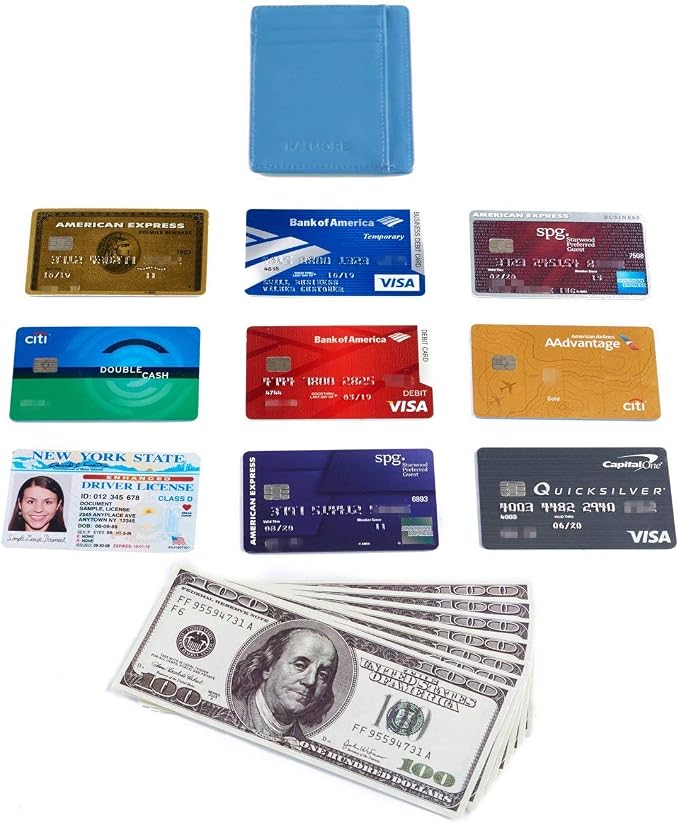 KALMORE Genuine Leather Front Pocket Slim Wallet Credit Card Holder with ID Window - Image 6