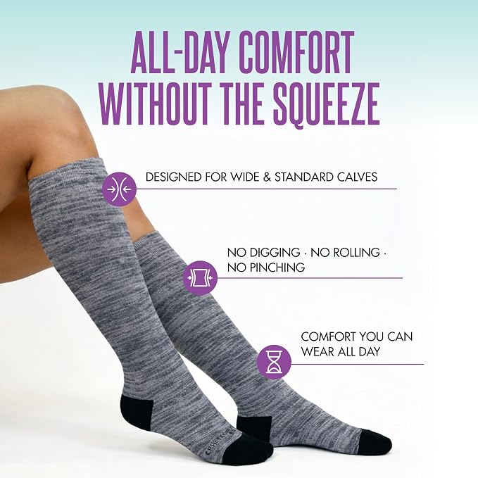 Crazy Compression Socks, Comfortable Support Socks for Recovery, Travel, Hiking, and Long-Hour Comfort w/Fun Designs - Image 2