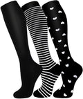 FuelMeFoot 3 Pack Copper Compression Socks - Compression Socks Women & Men Circulation - Best for Medical,Running,Athletic by FuelMeFoot
