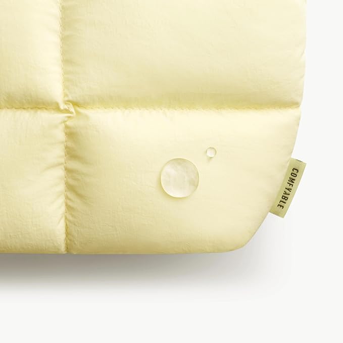 Comfyable Puffy Electronics Organizer Travel Case, Cute Tech Pouch for Women Men, Cable Storage Bag for Charger, Phone, Power Bank, Cord, Compact Tech Accessories Pouch, Butter Yellow - Image 5
