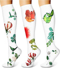 WITHYOU 3 Pairs Compression Socks for Women & Men 15-20 mmHg,Best Support for Nurses Running Hiking by WITHYOU