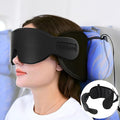 SARISUN Travel Pillow for Airplanes Sleep, Seat Strap for Stable Support | Airplane Pillow Head Strap with 3D Eye Mask, Stop Bobblehead, 360° Headrest Support for Long Flight Road Trip, Black by SARISUN
