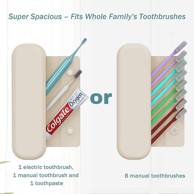 Silicone Toothbrush Travel Case, Pro Large Toothbrush Case for Traveling | Electric & Manual Toothbrush Travel Cover for Men and Women, Portable Toothbrush Holder for Trave, Gym, Business Trip, School - Image 5