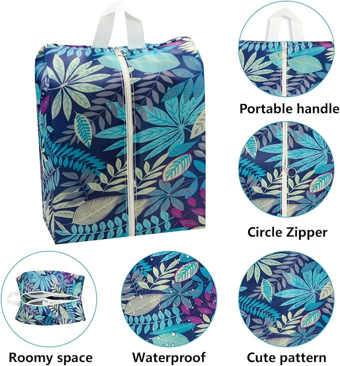 Travel Shoe Bags Waterproof Portable Shoe Storage Pouch with Handle for Men & Women - Image 4
