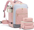 LOVEVOOK Large Travel Backpack for Women, TSA Carry on Backpack for Airplanes, 56L Personal Item Travel Bag for Women fits 17" Laptop,Waterproof Carry on Bag Airplane Approved with 3 Packing Cubes by LOVEVOOK
