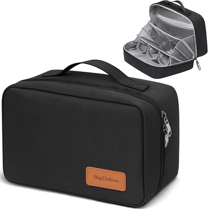 Toiletry Bag for Men,Mens Travel Toiletry Bag Organizer | Men's Travel Essential,Water Resistant Shaving Travel Bag for Toiletries Accessories,Mens Toiletries Travel Bag Hanging-Black by BagUrshion