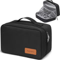 Toiletry Bag for Men,Mens Travel Toiletry Bag Organizer | Men's Travel Essential,Water Resistant Shaving Travel Bag for Toiletries Accessories,Mens Toiletries Travel Bag Hanging-Black by BagUrshion
