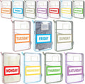 Honoson Packing Cubes for Travel Kids Days of Week Packing Cubes with Labels Clear Zippered Storage Bag for Kids Travel summer camp essentials by Honoson