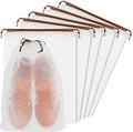 KLASIT Shoe Bags for Travel,15.7 x 11.8 inches,5pack | Large Waterproof Portable Drawstring Clear Shoe Bags,Travel Essentials for Men and Women by klasit